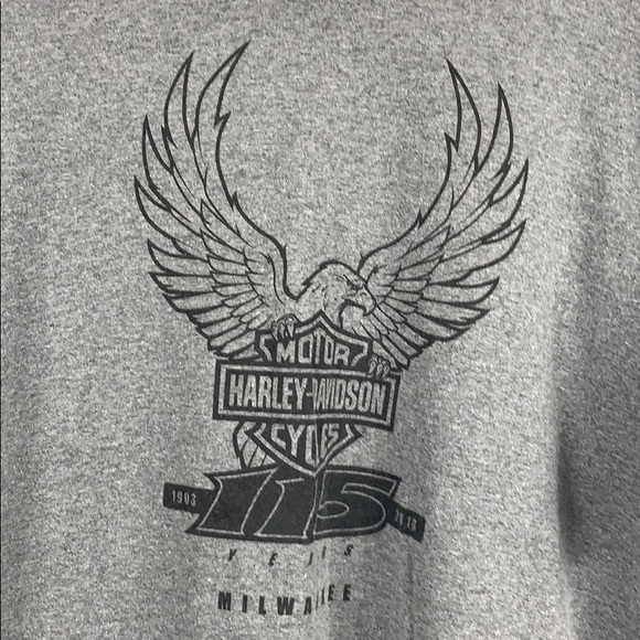 Harley-Davidson Other - Harley-Davidson grey Milwaukee tee shirt size 2XL